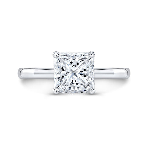 1.20 Ct. Princess Cut Solitaire Engagement Ring H Color VS2 GIA Certified