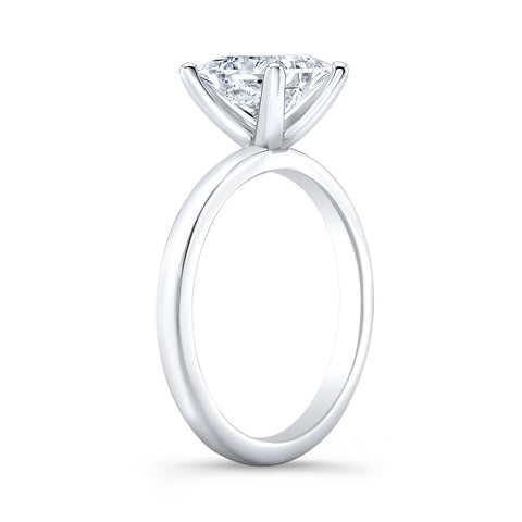2.00 Ct. Princess Cut Solitaire Ring Set F Color VS2 GIA Certified