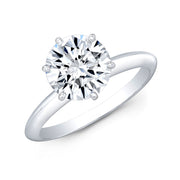 1.50 Ct. Knife Edge Solitaire Diamond Ring H Color VS2 GIA Certified 3X