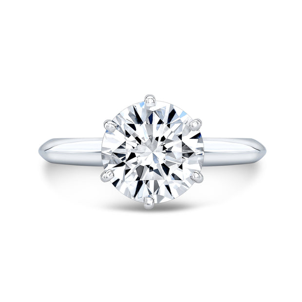 2.50 Ct. Knife Edge Diamond Solitaire Ring J Color VS2 GIA Certified 3X