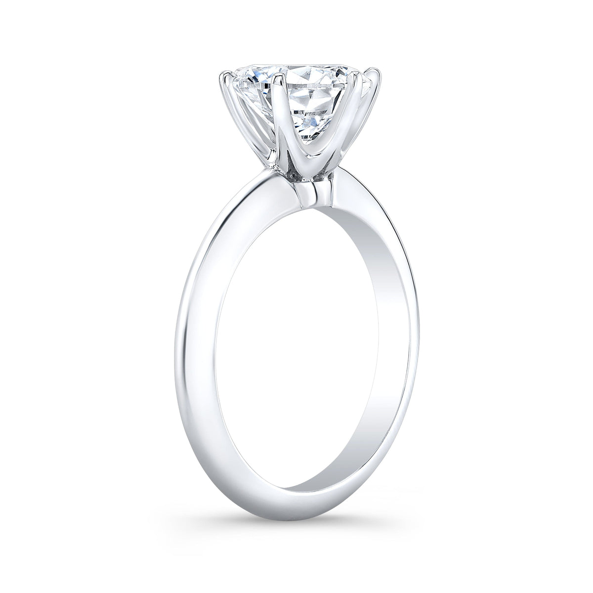 2 carat round cut knife edge solitaire engagement ring g color si1 gia certified