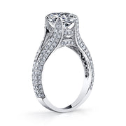 Split Shank Oval Engagement Ring