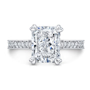 Radiant Cut Engagement Ring Front View