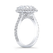 Cathedral Halo Engagement Rings Profile View