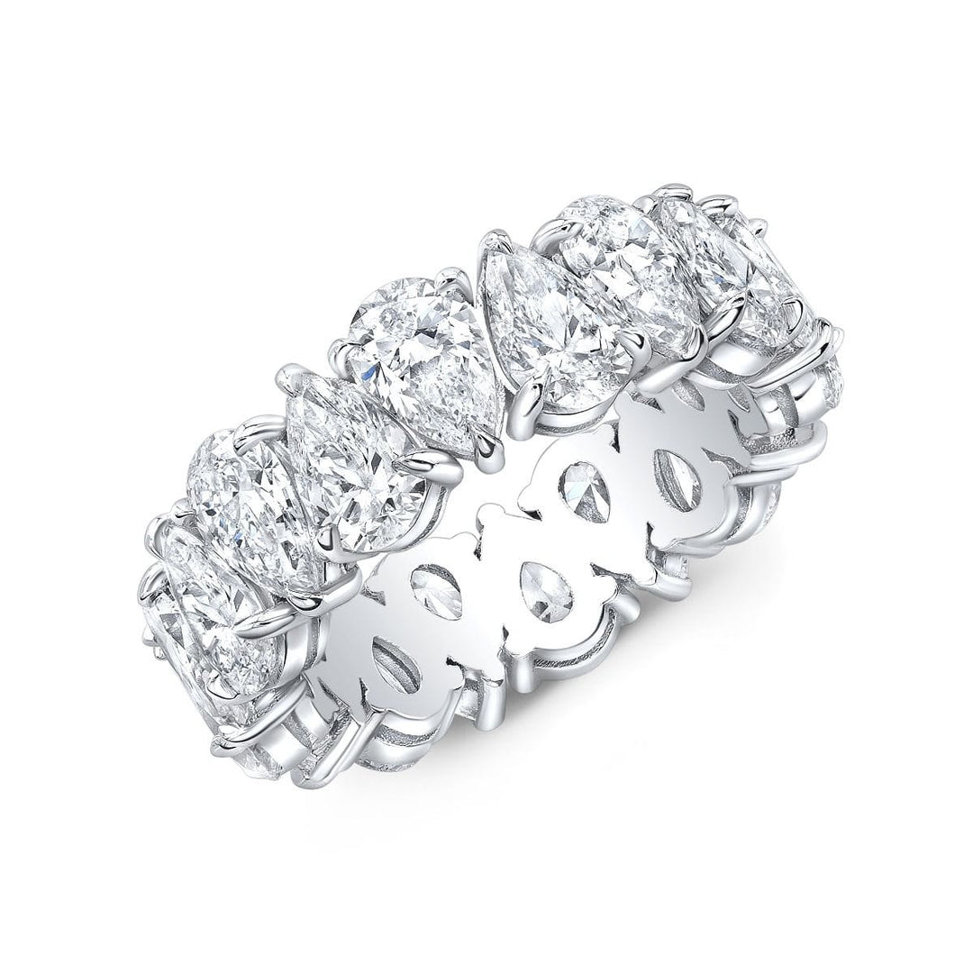 Pear eternity ring outlet