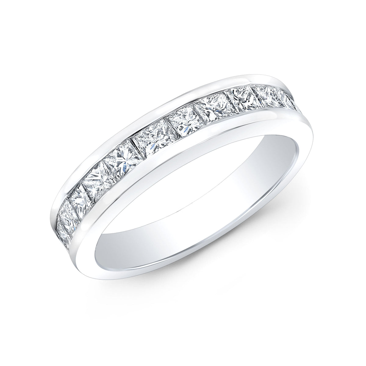 Princess cut diamond wedding ring