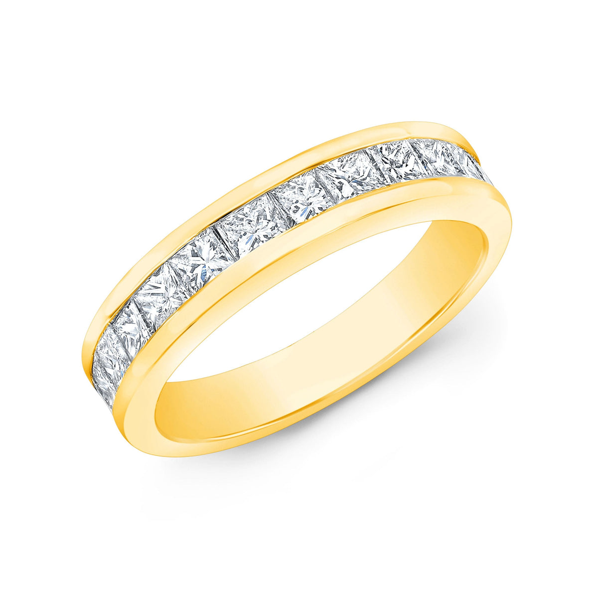 Princess cut diamond wedding ring