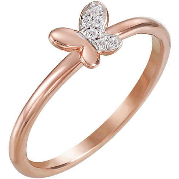 Butterfly Diamond Ring