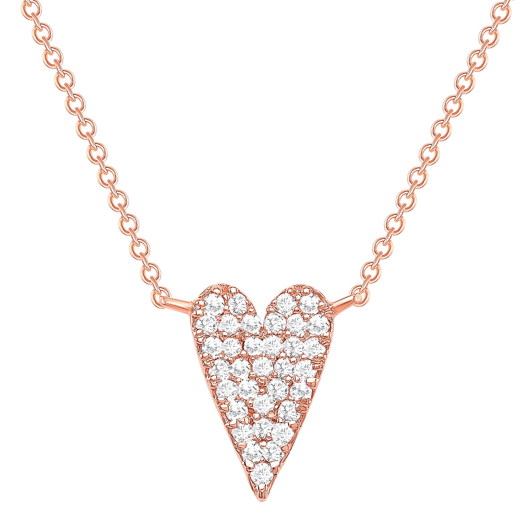 Kendra Scott Poppy Heart Gold Long Pendant Necklace in Rose Quartz |  Bethesda Row
