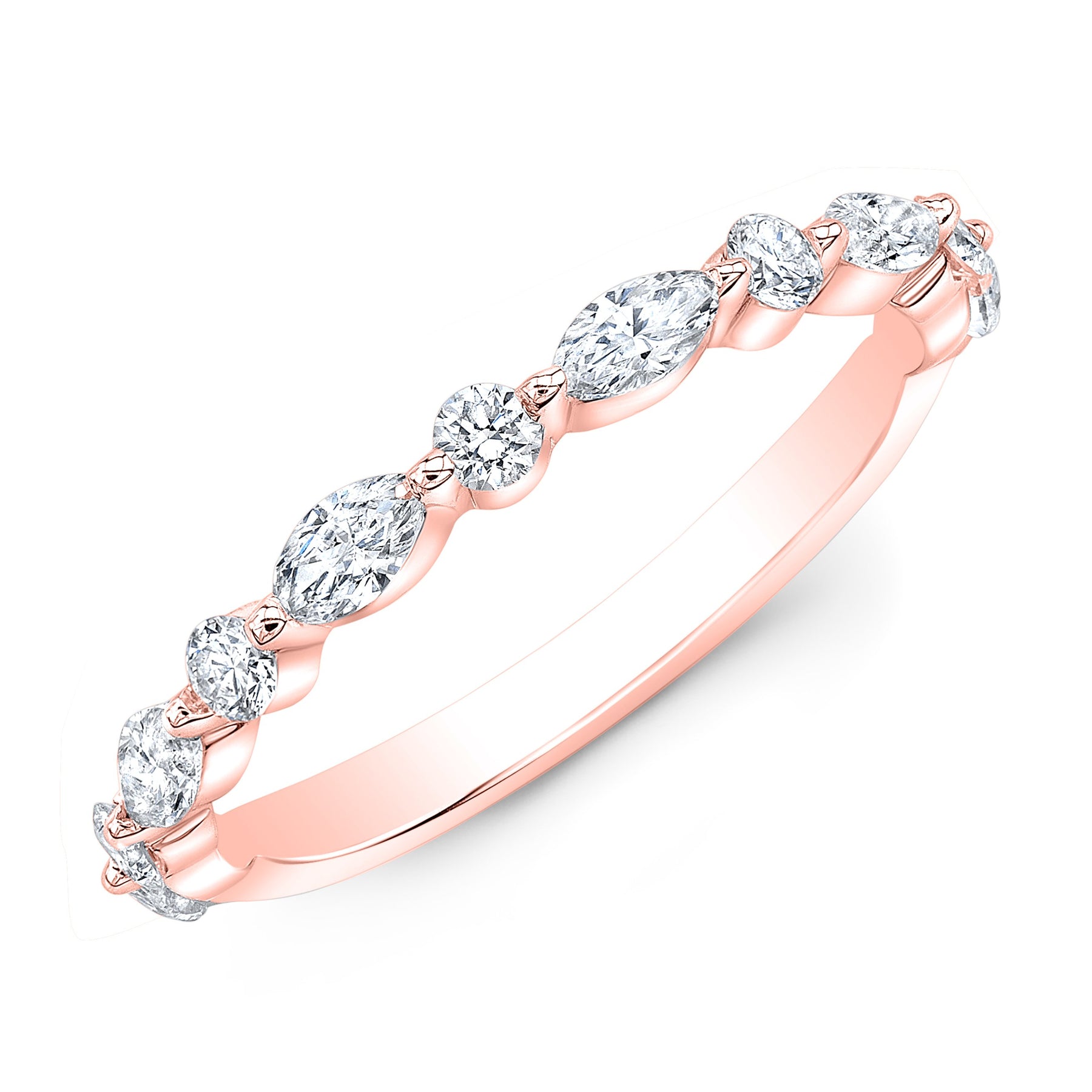 Wonderland Diamond Ring with Marquise & Round Diamonds