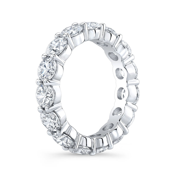 6 Carat Round Cut Eternity Band All GIA Certified G Color SI1 Clarity