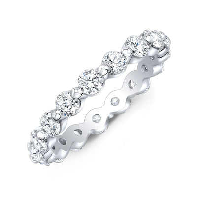 Floating Diamond Eternity Band