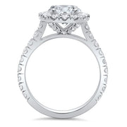 2.95 Ct. Halo Forever Engagement Ring G Color SI1 GIA Certified 3X