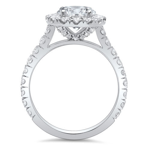 2.25 Ct. Halo Forever Engagement Ring G Color VS2 GIA Certified 3X