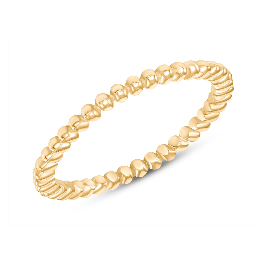 Sun-Kissed Ball Ring Stackable