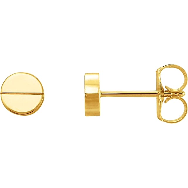 Sweet tooth button earrings
