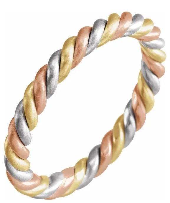 Tri-Color Rope Ring