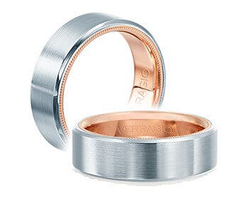 Verragio men's satin finish wedding band