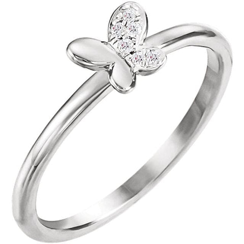 Butterfly Diamond Ring