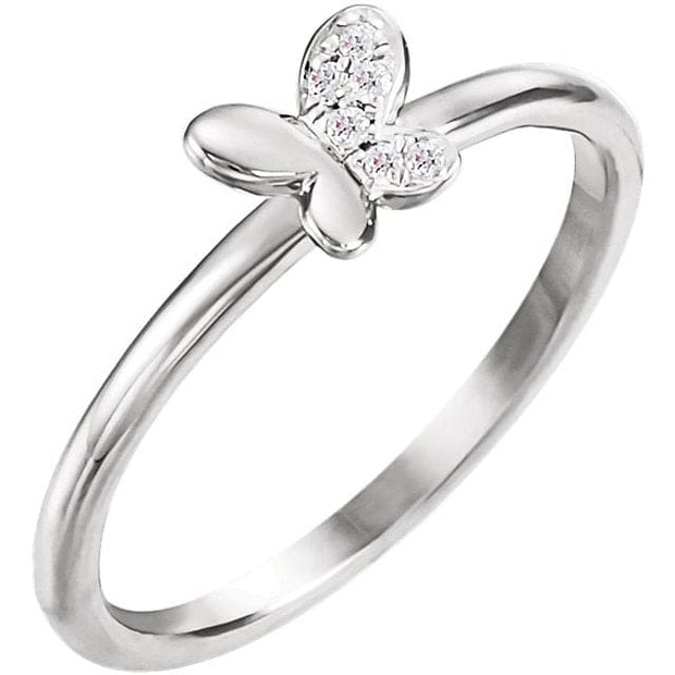 Butterfly Diamond Ring