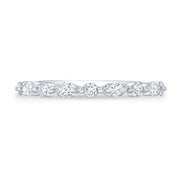 14k white gold wonderland diamond ring (marquise and round diamonds)