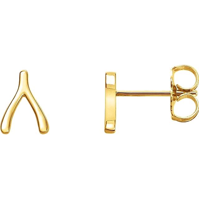 Ledodi wishbone stud earrings