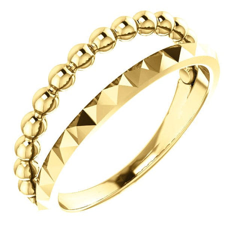 Eye Candy Stackable Gold Ring
