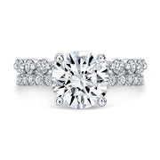 Round Cut Engagement Ring Set